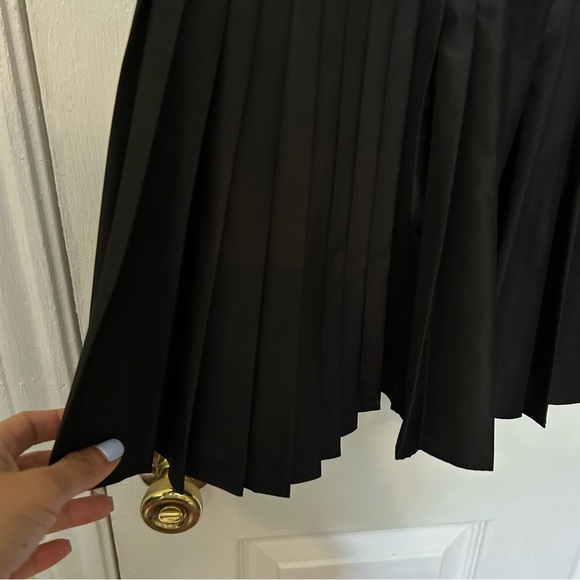 Banana Republic Black Pleated Strapless Lace Dress - Picture 6 of 14